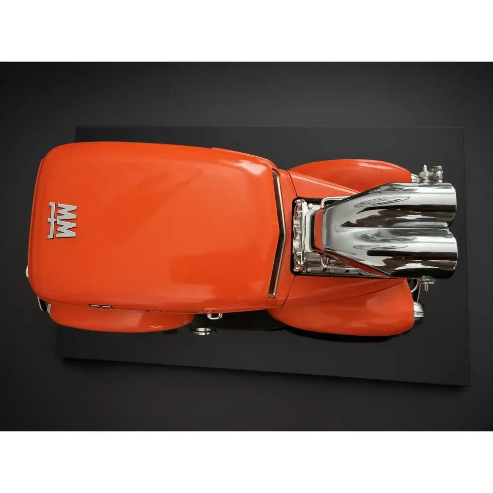 Muscle Machines 1940 Ford Sedan Delivery Orange 1:18 Diecast Blown Custom Pan